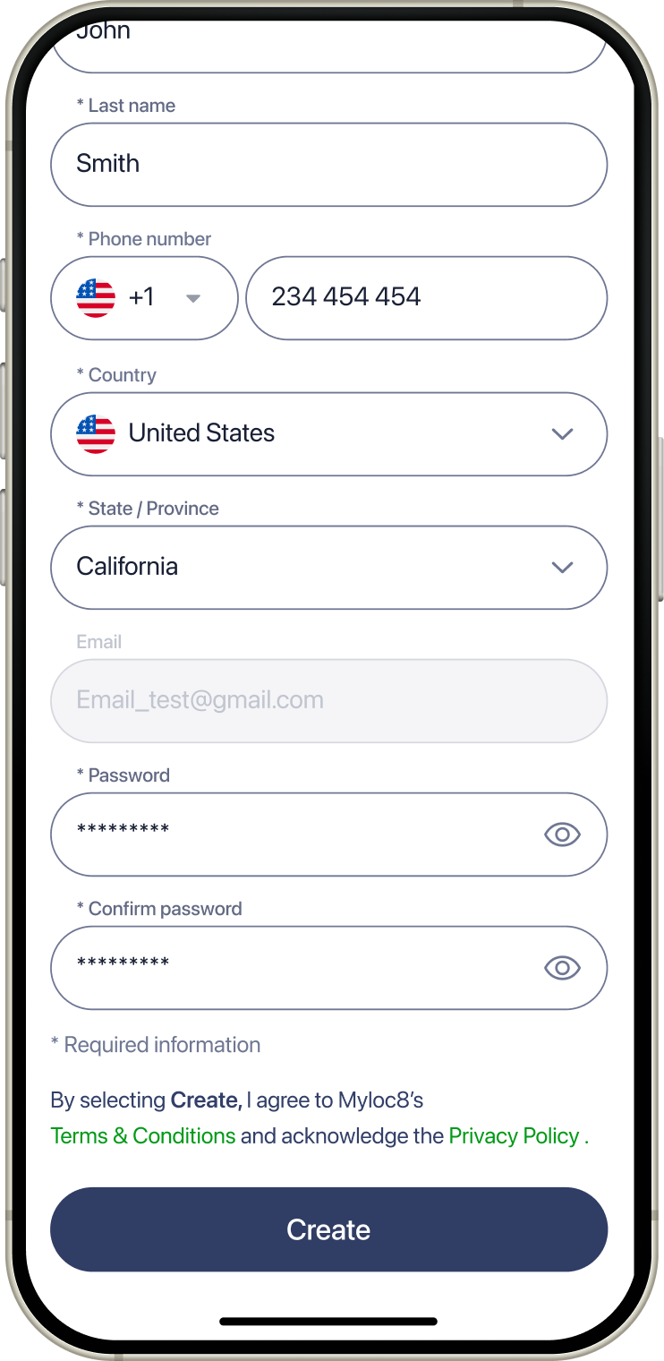2. Fill in data