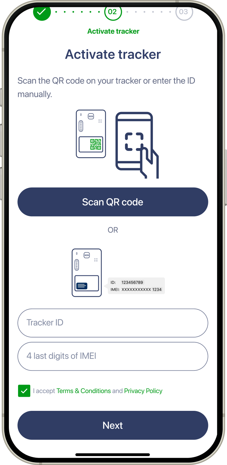 3. Activate tracker